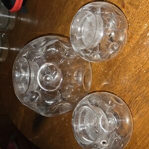 Waterlights hand blown glass candle holders